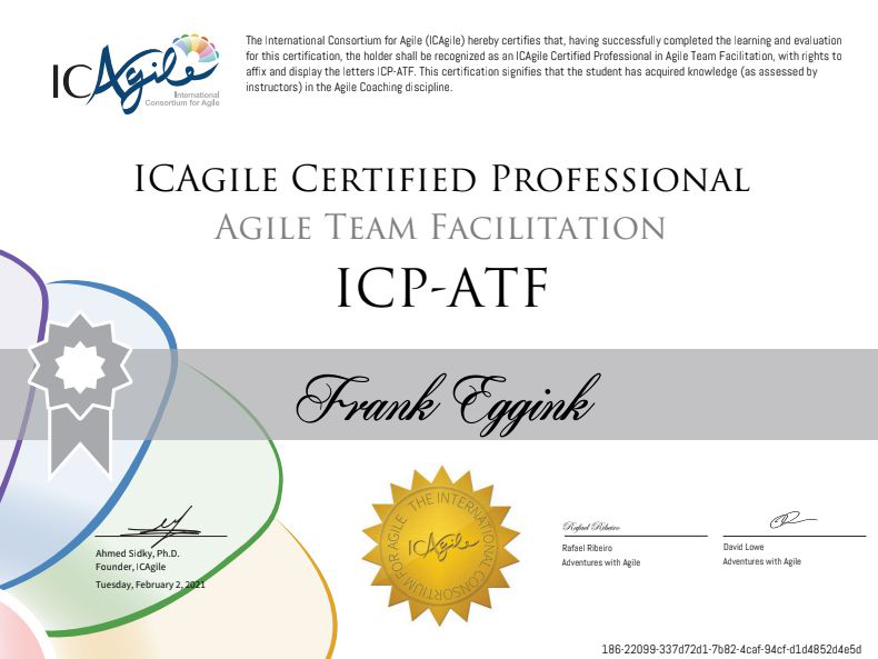 ICP-ATF Sample Certificate