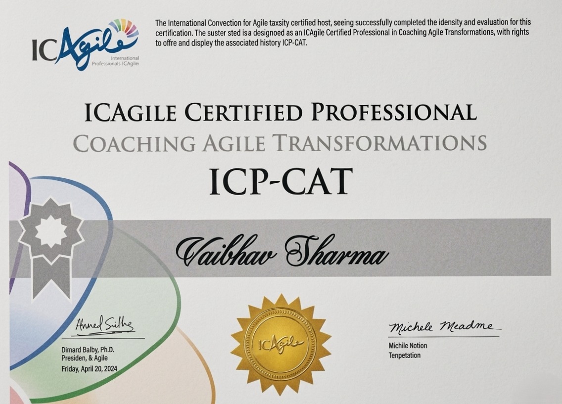 ICP-CAT Sample Certificate